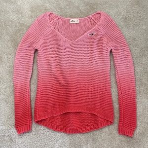 Knitted Ombré V-neck sweater